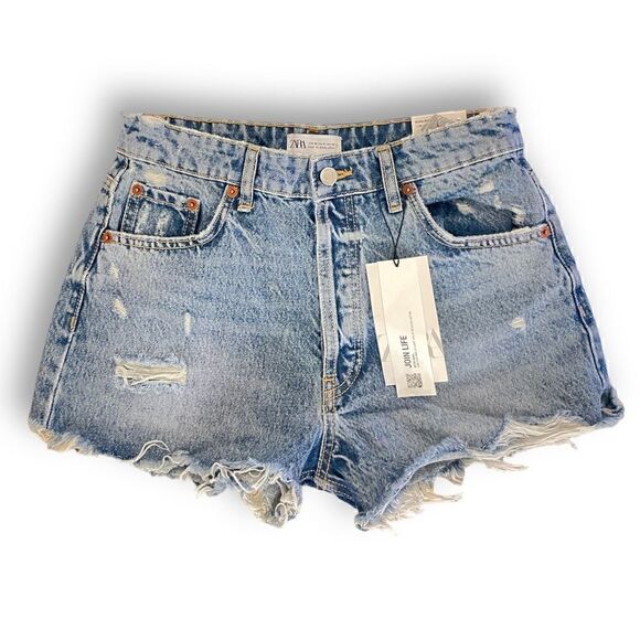 ZARA High-Rise Denim Shorts |Size: EU 36 US 4| - Picture 5 of 5